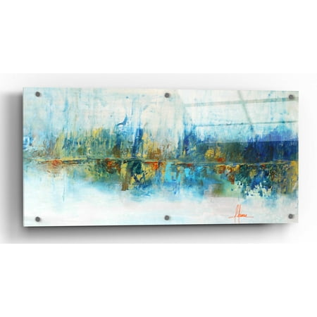 

Epic Art Aqua Azul by Leticia Herrera Acrylic Glass Wall Art 24 x12