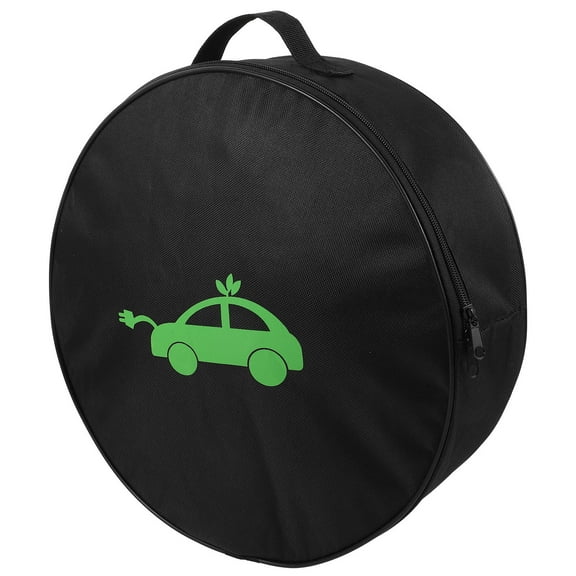 Masteelf EV Charger Bag Vehicle Trunk Storage Bag Portable EV Cable Organizer Bag for Outdoor(Round Shape)