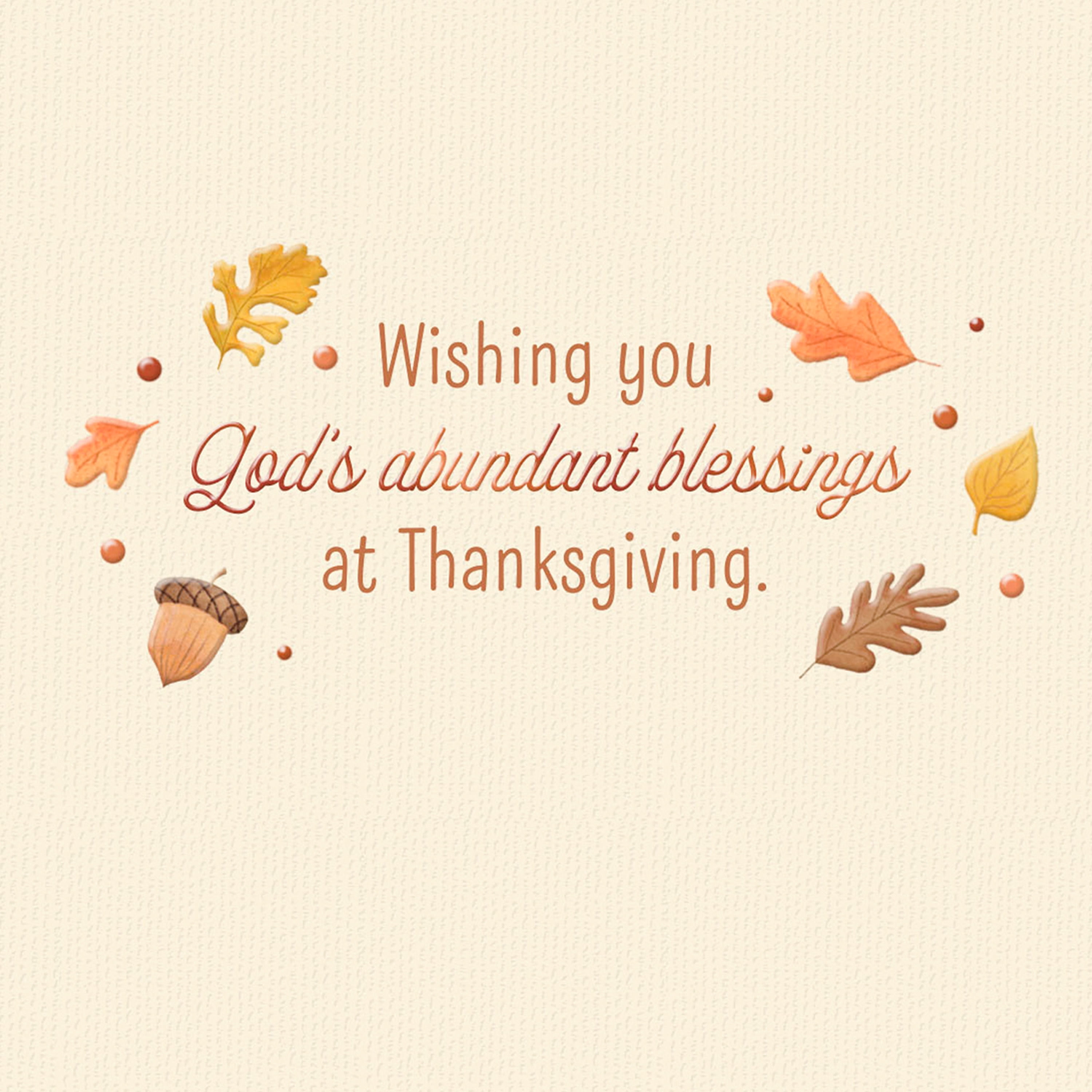 DaySpring Religious Thanksgiving Card (God's Abundant Blessings), 1 Count