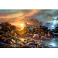 thumbnail image 2 of Lee, James 18x13 White Modern Wood Framed Museum Art Print Titled - Sunset Creek, 2 of 4