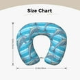 thumbnail image 5 of KLL Dolphin Pattern Memory Foam Cervical Neck Pillow Versatile U-Shaped Pillows for Home/Office/Camping/Travelling/Soft Washable Cover, 5 of 8