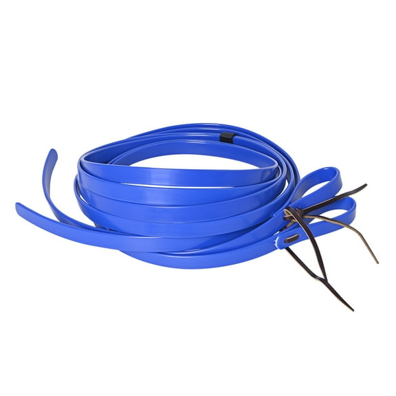 HILASON Western Premium Biothane Leather Horse Split Rein Royal Blue
