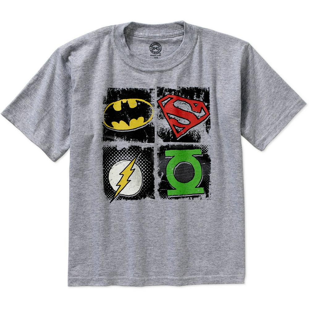 Justice League DC Comics Justice League 4 Emblems Boys TShirt