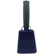 8.6 inch Navy Blue Bell Black Handle Cowbell with Stick Grip Handle Used for Cheering at Sporting Events - Cow Bell by Stewart Tradingâ?¢