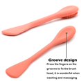 thumbnail image 4 of Facial Cleansing Brush, 2 in 1 Silicone Face Mask Brush & Face Scrubber, For Exfoliating, Massaging, Remove Blackheads, Makeup Skincare Removal, Applicator for Mud, 4 of 6