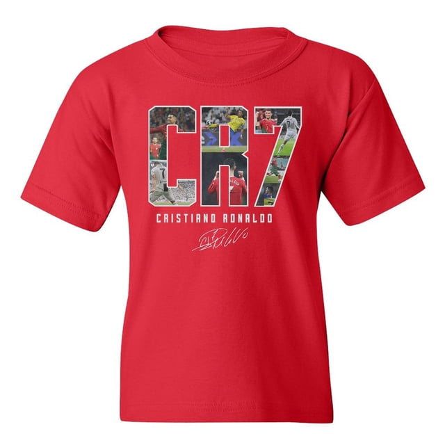 Remera juvenil tributo a Ronaldo Cup & Branch roja XL