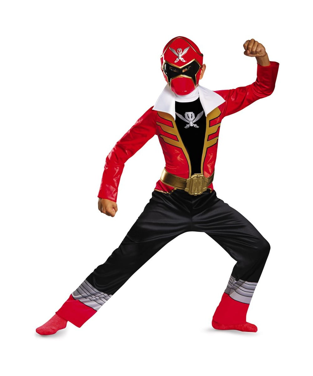 Power Ranger Red Super Megaforce Boys Costume Kids - Walmart.com