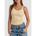 thumbnail image 6 of Women's Tank Tops Scoop Neck Slim Fitted Spaghetti Strap Summer Tops Sleeveless Casual Tank Tops Basic Fashion Trendy Shirts, 6 of 6