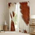 thumbnail image 3 of Milk Cow Print 30%-50% Blackout Curtains,Brown Highland Cow Cowhide Window Treatments,Rustic Farmhouse Animals Skin Western Curtains & Drapes, Window Curtains Bohemian Decor, 3 of 5