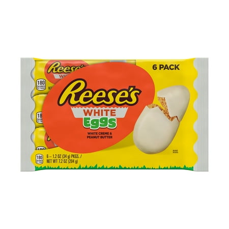 UPC 034000476923 product image for REESE S  White Creme Peanut Butter Eggs  Easter Candy  1.2 oz  Packs (6 Count) | upcitemdb.com