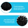thumbnail image 5 of 5-Pack Toilet Brush Replacement Heads - Compatible with Polder Durable Cleaning Brush Heads Black, 5 of 6