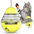 thumbnail image 1 of Vaso de bola con fugas para mascotas, palo divertido para gatos, amarillo oscilante Ormromra 2034919-2, 1 of 8