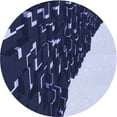 thumbnail image 1 of Ahgly Company Machine Washable Indoor Square Transitional Night Blue Area Rugs, 3' Square, 1 of 7