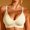 Beige, variant on Women V Neck Thin Adjustable Spaghetti Strap Wireless Push Up Bra Soft Breathable Polyamide Elastane High Stretch Comfort Bralette for Daily Black S