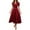 Red, variant on MIXUE Summer Dresses for Women Solid Color V Neck Short Puff Sleeve High Waist Slim Wedding Guest Formal Evening Party Maxi Dress Daily-Wear,Brown,S