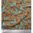 thumbnail image 1 of Soimoi polyester Crepe Fabric Leaves & Floral Artistic Print Sewing Fabric Yard 42 Inch Wide, 1 of 1