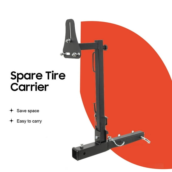 YILIKISS Heavy-Duty Folding Universal RV Tire Carrier, Spare Tire Carrier Mount