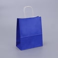 thumbnail image 3 of Bolsas de regalo de papel Kraft con asas, 10/20/30/50 unidades, para compras, manualidades, color marrón y blanco, para fiestas, suministros navideños, 3 of 5