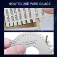 thumbnail image 5 of Professional Wire Gauge Measuring Tool, Metal Gauge Thickness Tool, Thickness Gauge and Double Sided, 5 of 5