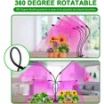 thumbnail image 4 of 10 Niveaux de Lumières de Croissance Dimmables pour Plantes d'Intérieur, Lumières de Croissance LED Spectre Complet avec Support, Hauteur Réglable (avec Fonction de Minuterie 3 Modes), 4 of 5