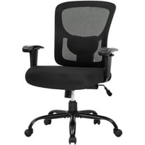 BestOffice Ergonomic Office Chair, Adjustable Arms, Lumbar Support for Women, Men(Black)