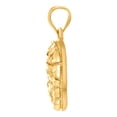 thumbnail image 2 of 10k Yellow Gold Unisex Letter Name Personalized Monogram Initial Alphabet Q Nugget Charm Pendant Necklace 14.3x23.9mm Wi, 2 of 2