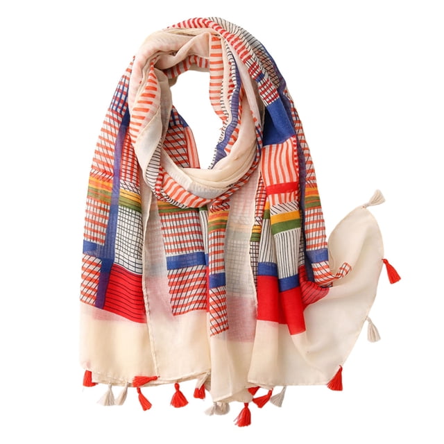 Elegant Bohemian Print Silk Scarf Lightweight Floral Pattern Fashion Accessory for Neck Shawl Wrap