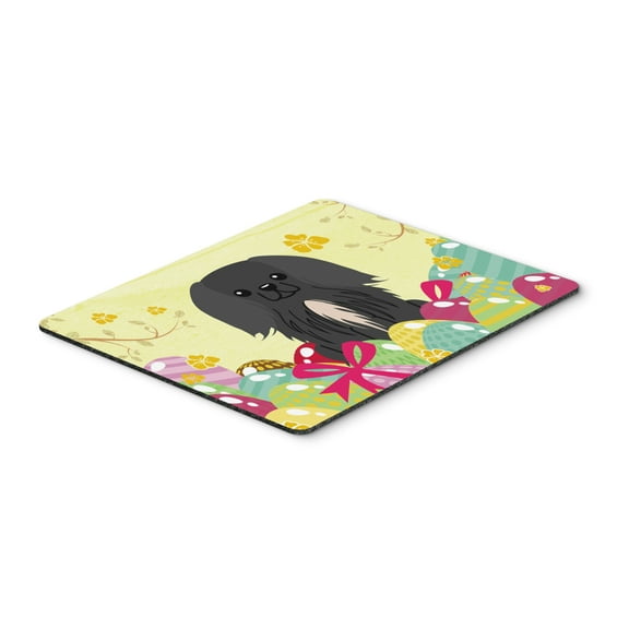 Carolines Treasures BB6107MP Easter Eggs Pekingese Black Mouse Pad Hot Pad or Trivet Large multicolor