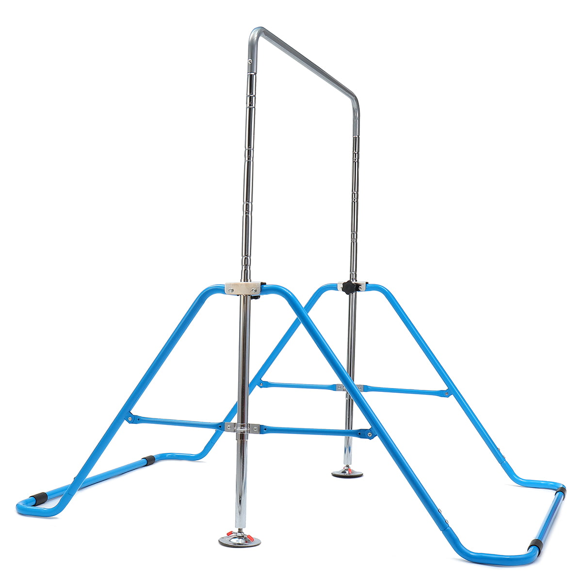 150LB Expandable 4 Adjustable Height Folding Horizontal Bar ZGstore Gymnastic Bars for Home for Kids 