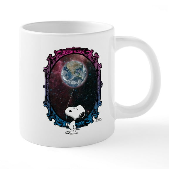 CafePress - Space Snoopy - 20 Oz White Ceramic Mega Mug
