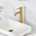 thumbnail image 4 of Luxier BSH03-T Single Handle 1-Hole Vessel Bathroom Faucet with Drain Brushed Nickel, 4 of 5