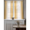 thumbnail image 4 of Orange Ombre Curtains 54 Inch Length,Sheer Curtains for Bedroom Living Room Window Orange White Gradient Modern Abstract Art Rod Pocket Drapes Kitchen Curtains Small Half Window 42"x54" 2 Panels, 4 of 6