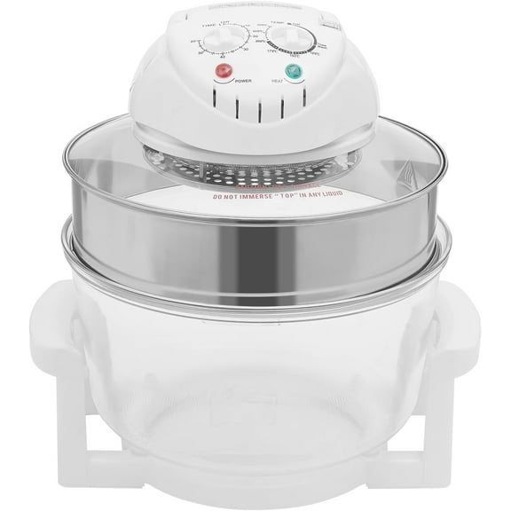 Airy Fryer, Glass Air Fryer, 360° Viewable Airy Fryer with Expansion Ring