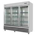 thumbnail image 5 of 81 in. Three Glass Door Commercial Reach-In Refrigerator - 72 Cu Ft.  RIR-3D-GD, 5 of 14