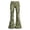 Army Green, variant on lnmuld Kids Button Fly Vintage Houndstooth Print High Waist Flared Pants Light Gray,7-8 Years