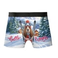 thumbnail image 2 of Hello Welcome Winter The Ski Basset Hound Snowy Day All Over Print Boxer Briefs Underwear for Men Dad Bassets Dog Breed Lovers Gifts Idea - 13013, 2 of 6