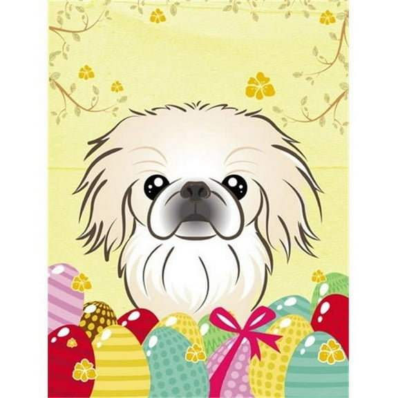 Pekingese Easter Egg Hunt Flag Garden