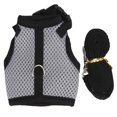 thumbnail image 1 of Small Pet Mesh Breathable Traction Chest Back Harness for Pig Guinea Pig Pet SupplyS Gray, 1 of 2