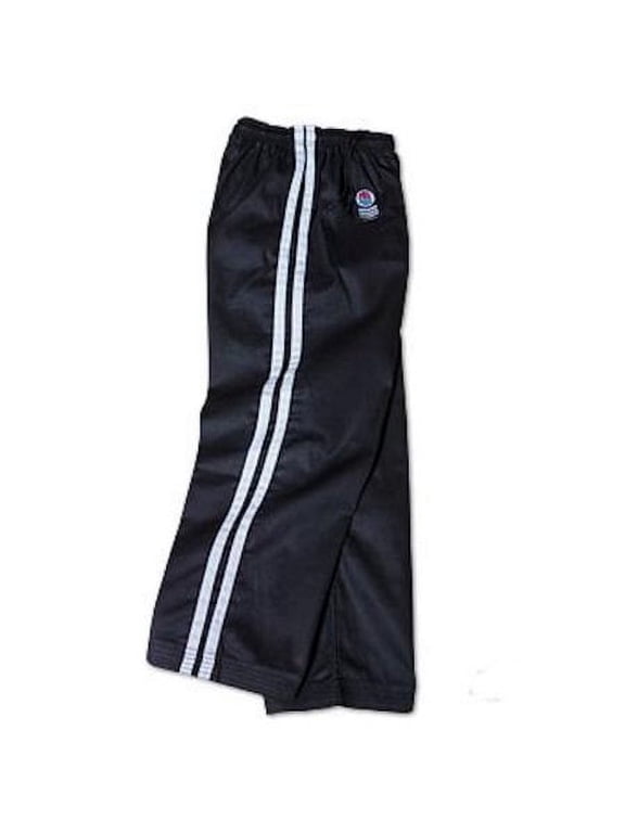 ProForce Gladiator Demo Karate Pants II - Black/White - 3 5'6" - 5'10" 150-185 lbs