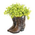thumbnail image 1 of Summerfield Terrace 10017969 8 x 10 x 9.25 in. Fringed Cowboy Boot Planter, 1 of 2