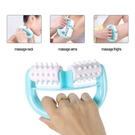 Elowen Anti Handheld Full Body Anti Cellulite Massage Cell Roller Massager Wheel Ball for Neck Arm Leg