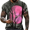 thumbnail image 1 of EGNMCR T-Shirt Décontracté pour Hommes à Col Rond Imprimé Manches Courtes, 1 of 5
