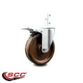 thumbnail image 2 of 5 Inch High Temp Phenolic Swivel 3/4 Inch Square Stem Caster Total Lock Brake, 2 of 2