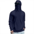 thumbnail image 2 of HAJWOH Sun Protection Shirts for Men with Mask UPF 50+ Fishing Blouses Long Sleeve UV Rash Guard Hiking Lightweight Hoodies, 2 of 6