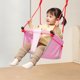 thumbnail image 1 of Columpio para bebés interior y exterior para niños | Diseño de carga seguro, altura ajustable, base antideslizante, malla transpirable, beige/verde/rosa | Se adapta a 32x32x27cm, soporta hasta 50 kg, 1 of 6