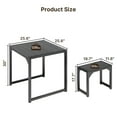 thumbnail image 6 of Lofka 26" Dining Table Set for 2, Small Kitchen Table for Home Furniture, Dining Room, Black, 6 of 9