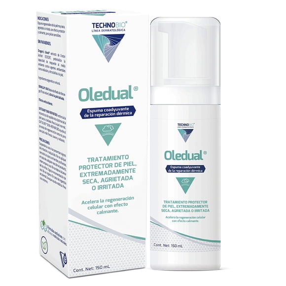 Espuma Regeneradora de la Piel Technobio Oledual Muy Seca Agrietada