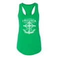thumbnail image 2 of Wild Bobby, My Savior Is Tougher Than Nails Revelation 1:18, Inspirational Christian, Women Racerback Tank Top, Kelly, Large, 2 of 5