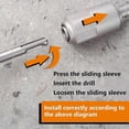 thumbnail image 5 of SDS To SDS Plus Adapter For Rotary Hammers Drill Converter Shank For Demolition Hammers, 5 of 5