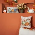 thumbnail image 4 of Fall Pillow Covers 12x20 Inch Fall Thanksgiving Orange Blue Green Pumpkin Maple Leaf Lumbar Pillow Covers Polyester Fall Decoration for Home Couch, 4 of 6